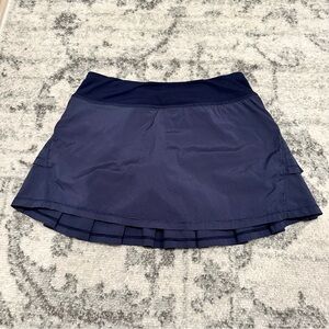 Ivivva by Lululemon Dark Blue Set The Pace Tennis Skirt
